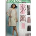 NEW LOOK PATTERNS 6413  DRESS-TOP-SKIRT SIZE-8-18-NO COAT OR JACKET PATTERN SUPPLIED