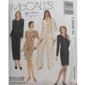 McCALLS 7305 UNLINED JACKET-DRESS-SKIRT-PANTS SIZE-10-14 COMPLETE-CUT TO 14