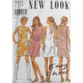NEW LOOK PATTERNS 6501 SHIFT DRESSES SIZE 8-18 COMPLETE-CUT TO 18