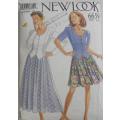 NEW LOOK PATTERNS 6659 PANELED TOPS & SKIRTS SIZE 6-16 COMPLETE-UNCUT-F/FOLDED