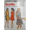 BURDA 4600 PANELED DRESS-SIZE 8-18 COMPLETE