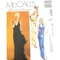 McCALLS 3431 HALTER LINED DOWNS SIZE 12-14-16-18 COMPLETE-CUT TO SIZE 18