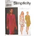 SIMPLICITY 8525 SEMI FITTED LINED SHEATH DRESS-LINED JACKET SIZE 10-12-14 COMPLETE-UNCUT-F/FOLDED