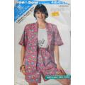 BUTTERICK 4184 SHIRT-TOP-SHORTS SIZE 6-8-10-12-14 COMPLETE-CUT-TO 14