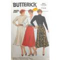 BUTTERICK 3974 SLIGHTLY FLARED SKIRT  SIZE P-S-M COMPLETE-CUT TO M
