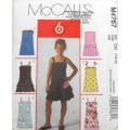 McCALLS M4767 GIRLS DRESSES WITH STRAP VARIATIONS SIZE 7-8-10 YEARS COMPLETE-CUT TO 10 YEARS