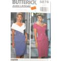 BUTTERICK 5876 OFF THE SHOULDER TOP & SKIRT SIZE 14-16-18 COMPLETE-CUT TO 14