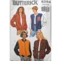 BUTTERICK 6284 CASUAL JACKET SIZE 6-22 COMPLETE-CUT TO 22-SEE LISTING
