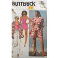 BUTTERICK 3907 SHIRT-PANTS-SHORTS-TOP SIZE 8-10-12 COMPLETE-NO SEWING INSTRUCTIONS-ZIPLOC
