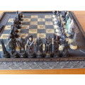 Lord of the Rings Chess Set Collection  -  Painted Lead Figurines - Originating from London