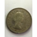 1953 two and a half shilling coin south africa