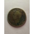 1942 SHILLING UNION OF SOUTH AFRICA COLLECTORS COIN .