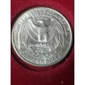 1996 D QUARTER DOLLAR USA EROR COIN DOUBLE DIE DOUBLE DIE INTHE WORD IN GOD WE TRUST AND MINTMARK I