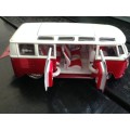 Red Volkswagen Van "Samba" Maisto Die Cast