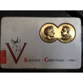 1941 WWII Springbok Kersfees Christmas Chocolate Tin - President Smuts