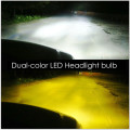 NEW MODEL!!! Dual Color Vehicle Light H4/H7 Type LED Car Headlight Bulbs 8000 Lumens C6