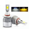 NEW MODEL!!! Dual Color Vehicle Light 9005Type LED Car Headlight Bulbs 8000 Lumens C6