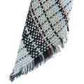 Double grid block over size scarf - Grey and blue Gorgeous unique double face scarf 1.3 m long x 1m