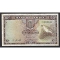 Zambia 10 Shillings 1964  Wildebees Head WM