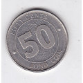 ZIMBABWE 50 CENTS BOND COIN 2014