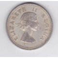 SOUTH AFRICA 5 SHILLINGS 1957 SILVER HIGH GRADE