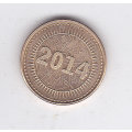 ZIMBABWE 5 CENTS BOND COIN 2014 EF