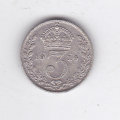 Great Britain 3 PENCE 1914 SILVER