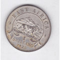 EAST AFRICA 1 SHILLING 1925 EXTRA FINE SILVER