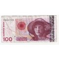 NORWAY 100 KRONER 1995 FACE VALUE =R 152