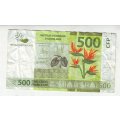 FRENCH PACIFIC STATES 500 FRANCS NEW SERIES FV= R61.51