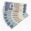 SOUTH AFRICA STALS REPLACEMENT R2  WW 1990 7CONSECUTIVE NOTES UNC