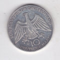 GERMANY 10 MARK 1972 OLYMPIC GAMES SILVER HIGH GRADE