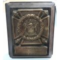 SOUTH AFRICAN MEMORIAL PLAQUE - (RARE TO COLOURED MEMBER) C169064 PTE J SPEEK C.C - DON'T MISS OUT
