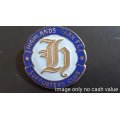 VINTAGE ENAMEL HIGHLANDS PARK FOOTBALL CLUB SUPPORTER CLUB BADGE