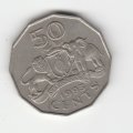 SWAZILAND 50 CENTS 1993