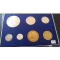 SOUTH AFRICA UNC 1962 SET 1/2 CENT TO 50 CENT SILVER IN ISSUED BOX