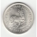 SOUH AFICA 5 SHILLINGS 1948 UNC
