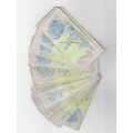 SOUTH AFRICA BUNDLE OF 50 R2 NOTES VF/VF+