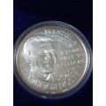 MANDELA SILVER .925 COIN - MINT OF NORWAY - IN CASE OF ISSUE