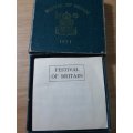 GREAT BRITAIN 1951 5 SHILLINGS FESTIVAL OF BRITAIN - UNC IN ORIGINAL CASE WITH CERTIFICATE