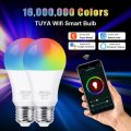Tuya E27 Led Lights Bulb RGB CW WW Wifi Led Lamp Alexa Smart Bulb Compatible With Google Assistant F