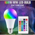 RGBW LED Bombillas Spotlight E27 Dimmable Smart Lamp Led RGB Bulb Colorful Changeable Decor Light
