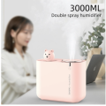 3000ml USB Cactus air Humidifier Large Capacity Double Nozzle Ultrasonic Cool Humidificador Aroma