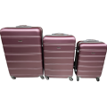 3 Piece Premium Travel Luggage Bag Set - Rose Gold (PINK) - BIG SIZE BRAND NEW