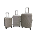 3 Piece Hard Outer Shell High Quality 360 Degree Rotating 4 Wheel Luggage Set in Multiple Colours