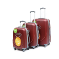 3 in 1 Hard Outer Shell High Quality 360 Degree Rotating 4 Wheel Luggage Set - Blue Star