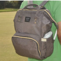 Multifunction Outdoor Travel Diaper Bag - Dark Brown Powerland Brand New