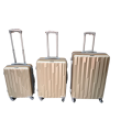 3 in 1 Super High Quality Hard Outer Shell Suitcase Set Beaitiful Pattern Design Golden - BRAND NEW