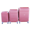 3 Piece Hard Outer Shell 360 Degree Rotating 4 Wheel Spinner Luggage Set - (Brand New)