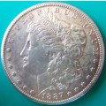 1887 S mint mark Dollar in great condition